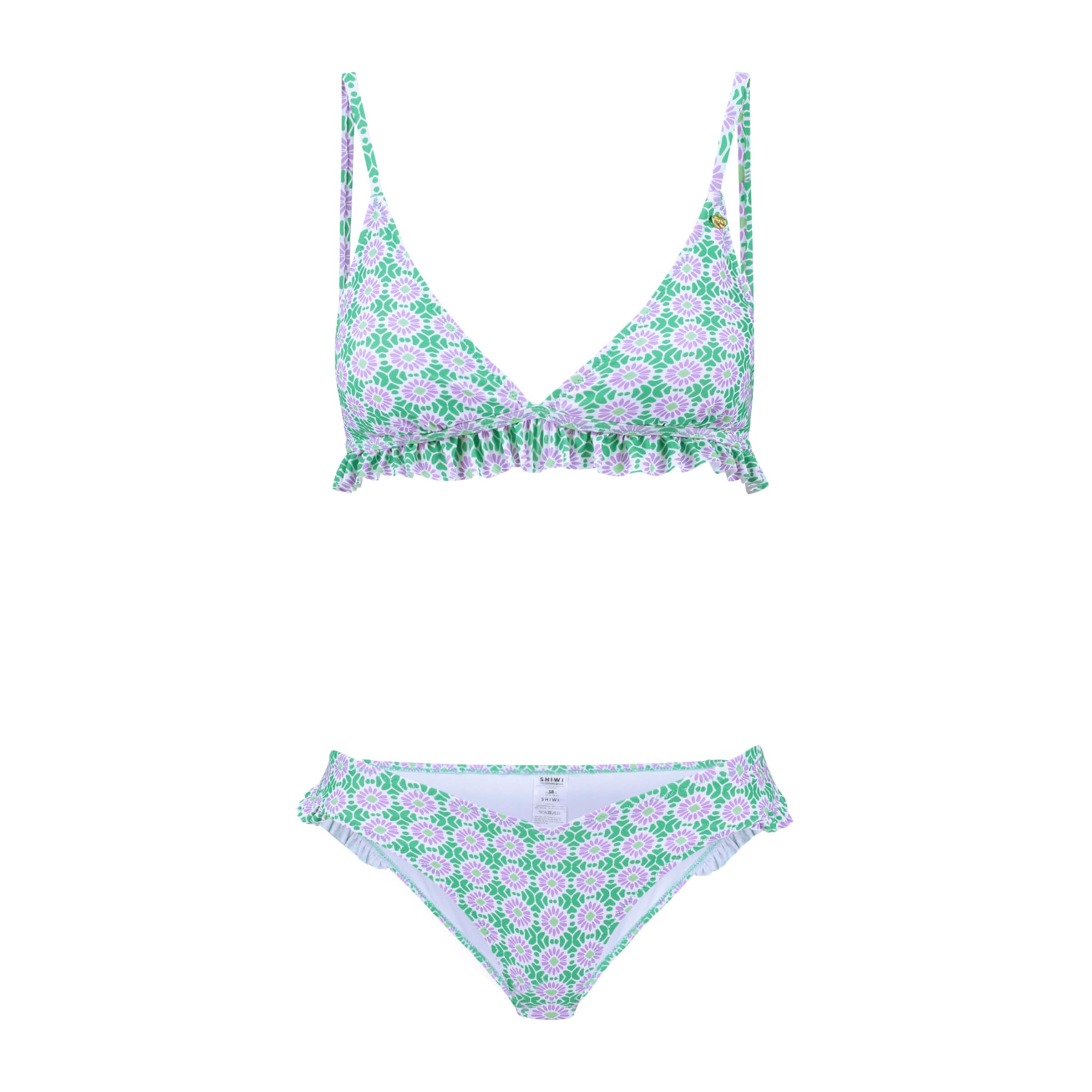 Shiwi Bikini 'Romy' en vert / violet / blanc, Vue avec produit