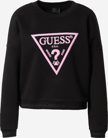 GUESS Sweatshirt 'ROXI' in Black: front