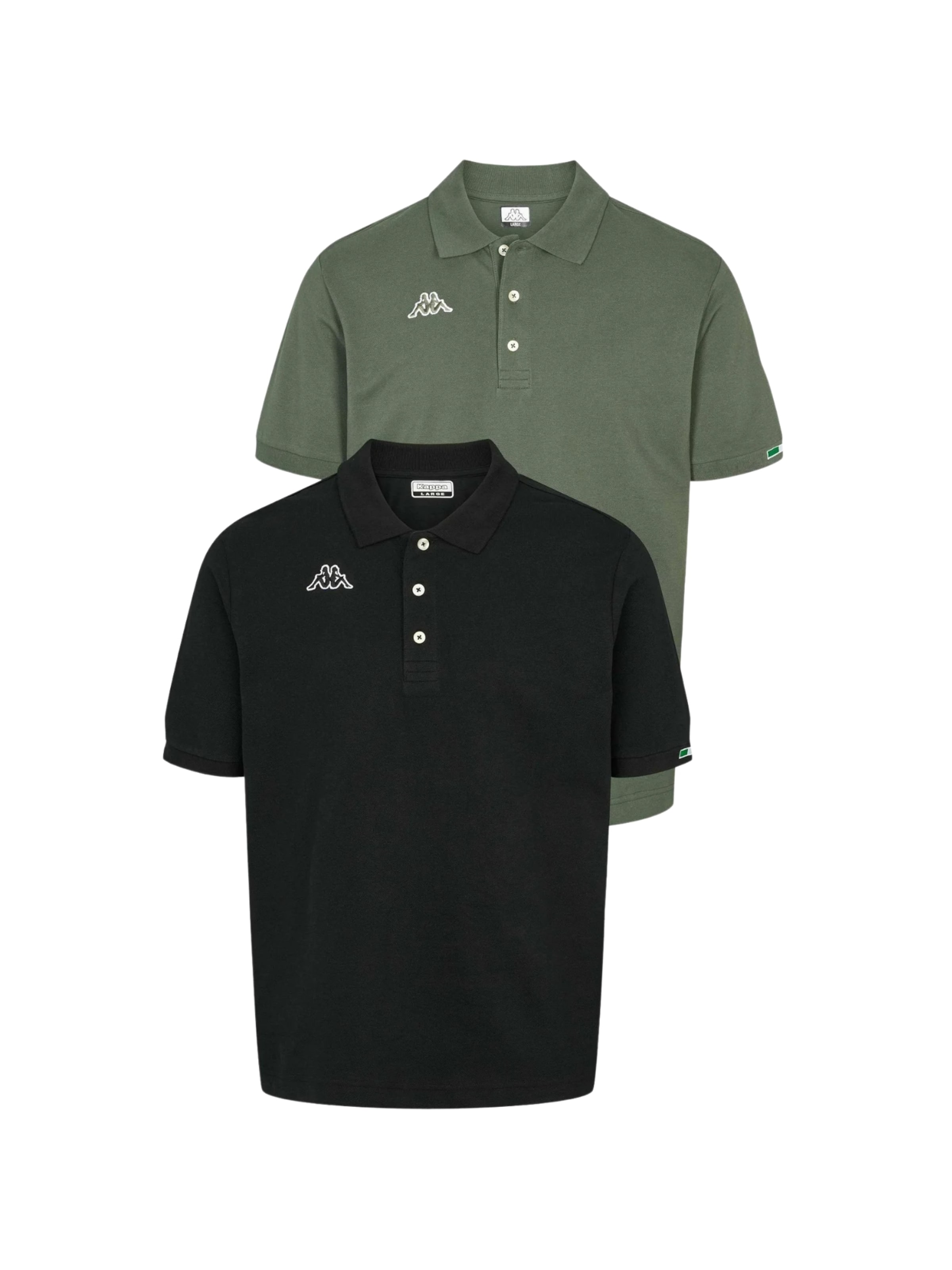 Chemise ' Logo Maltaxita ' KAPPA en vert : devant