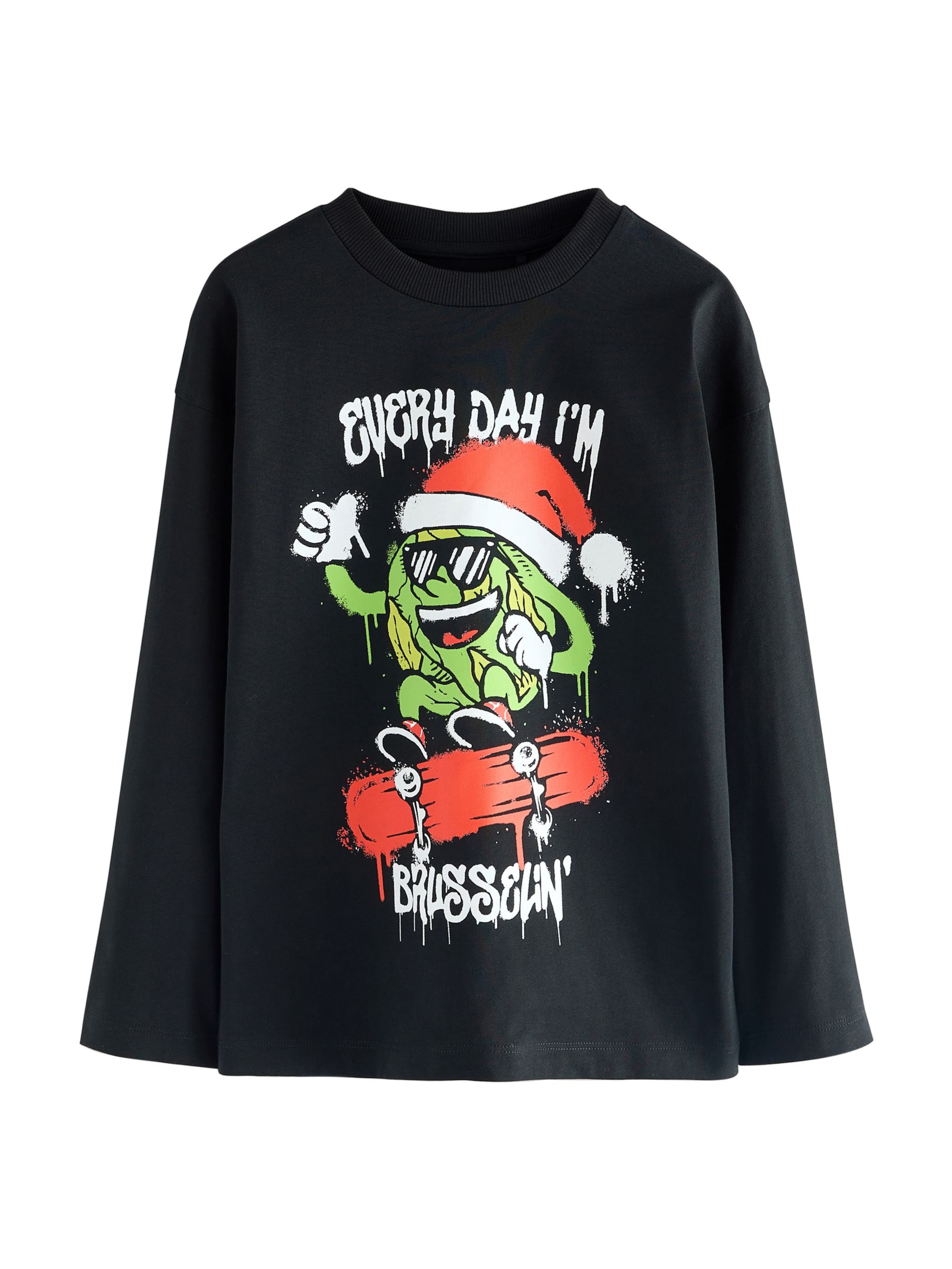 juoda Next Marškinėliai: priekis