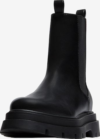 Pull&Bear Chelsea škornji | črna barva: sprednja stran