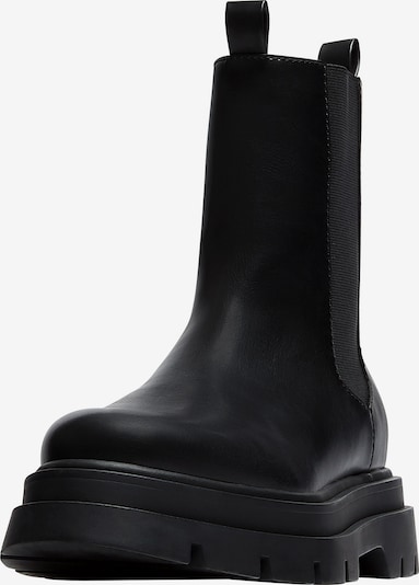 Pull&Bear Chelsea Boots en noir, Vue avec produit