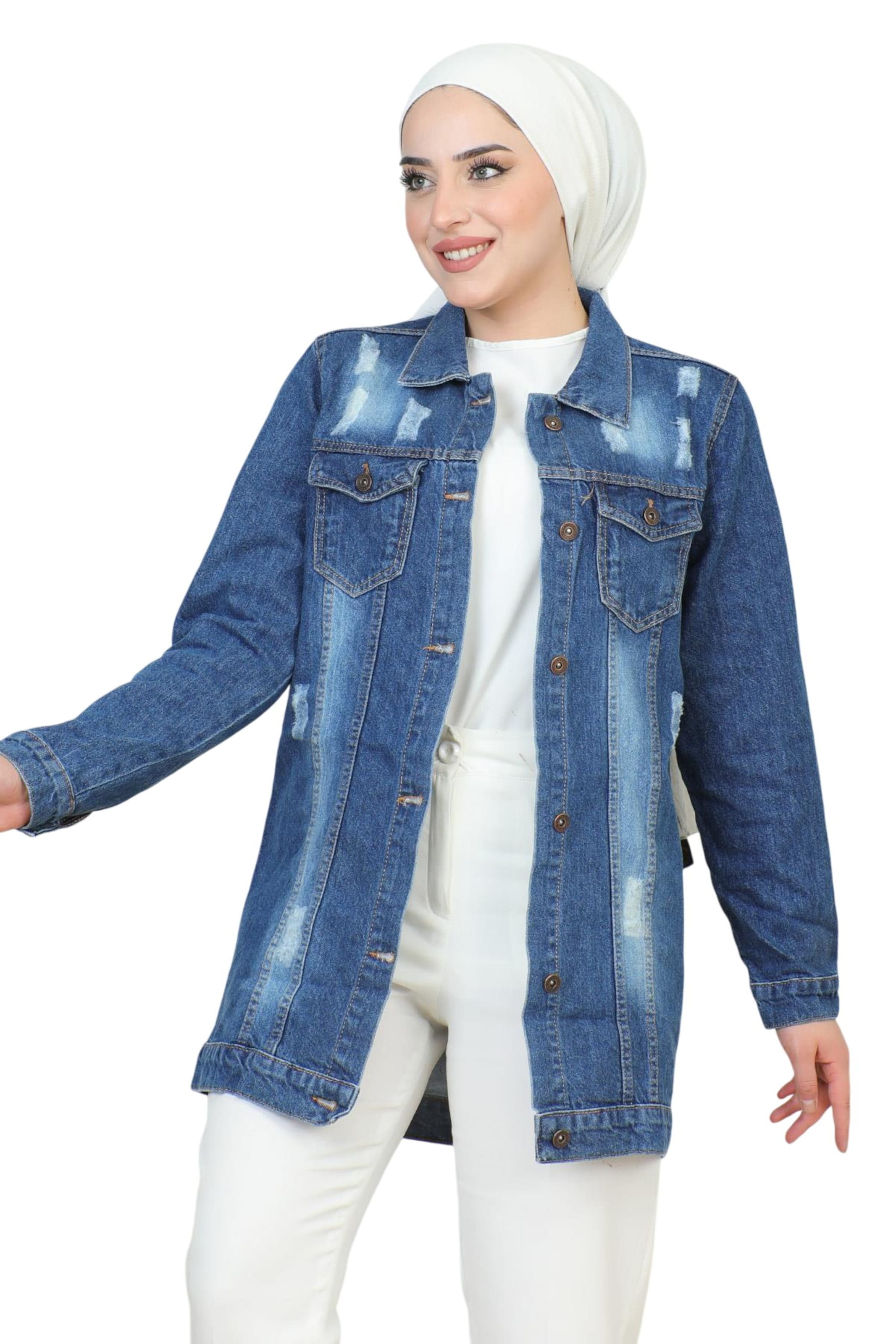 MODAMIHRAM Between-Season Jacket in Blue