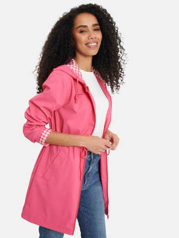 Threadbare Between-seasons coat 'Suzanna' in Pink