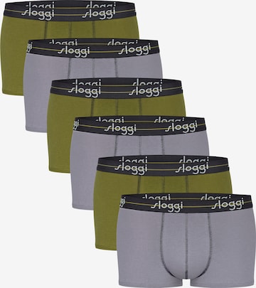 SLOGGI - Calzoncillo boxer en verde: frente