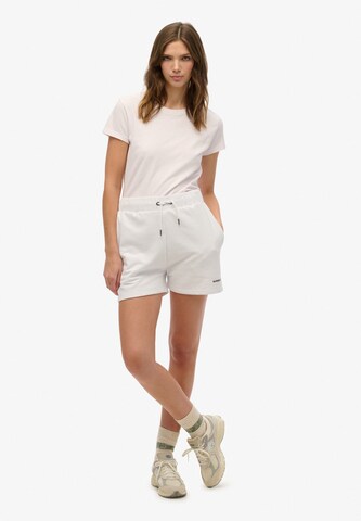 Superdry Regular Broek in Wit