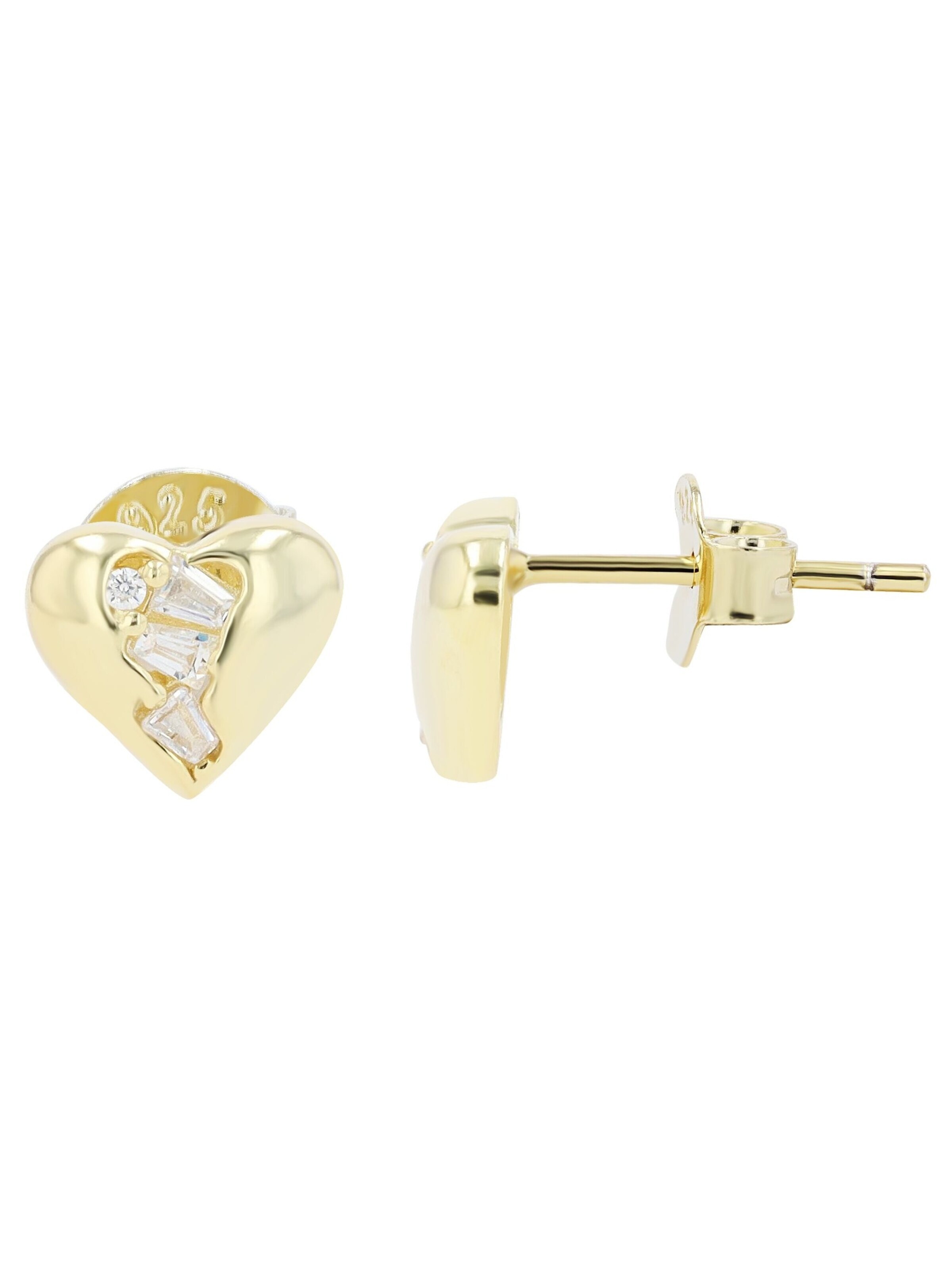 Akzent Earrings '"Aisling" aus 925 Sterlingsilber, rhodiniert, langlebig' in Gold