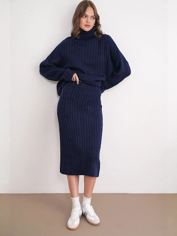 MixRay Rok 'Strickröcke' in Blauw