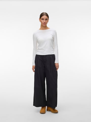 VERO MODA Wide leg Broek 'VMJose' in Zwart