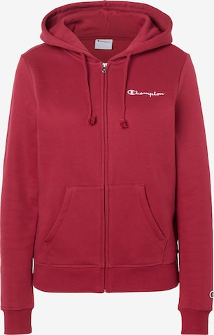 Champion Authentic Athletic Apparel Sweat jacket in Red: front