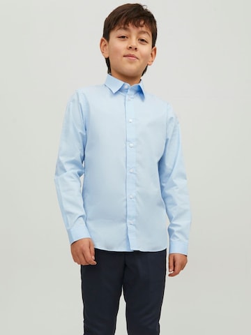 Jack & Jones Junior Regular fit Button Up Shirt in Blue: front