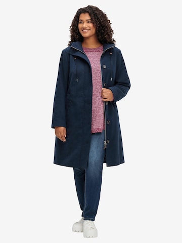 SHEEGO Between-Seasons Coat in Blue: front