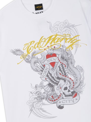 Maglietta 'Storming New York' di Ed Hardy in bianco