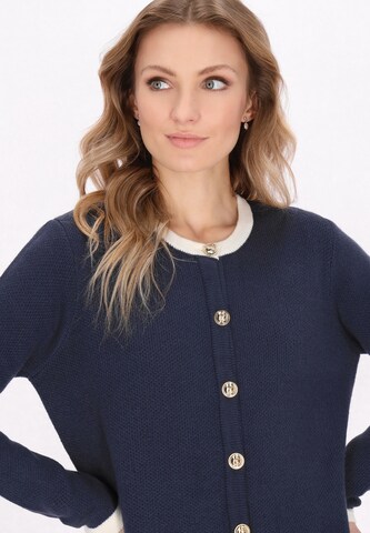 Cardigan DreiMaster Klassik en bleu
