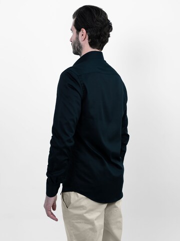 Vercate Slim Fit Businesshemd 'No. 2' in Schwarz