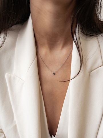 Hey Happiness - Cadena 'Heart Bold' en plata