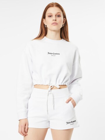 Juicy Couture Sweatshirt 'JOSIE' i hvit: forside