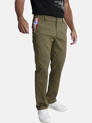 Jan Vanderstorm Regular Pants 'Gosbert' in Green: front