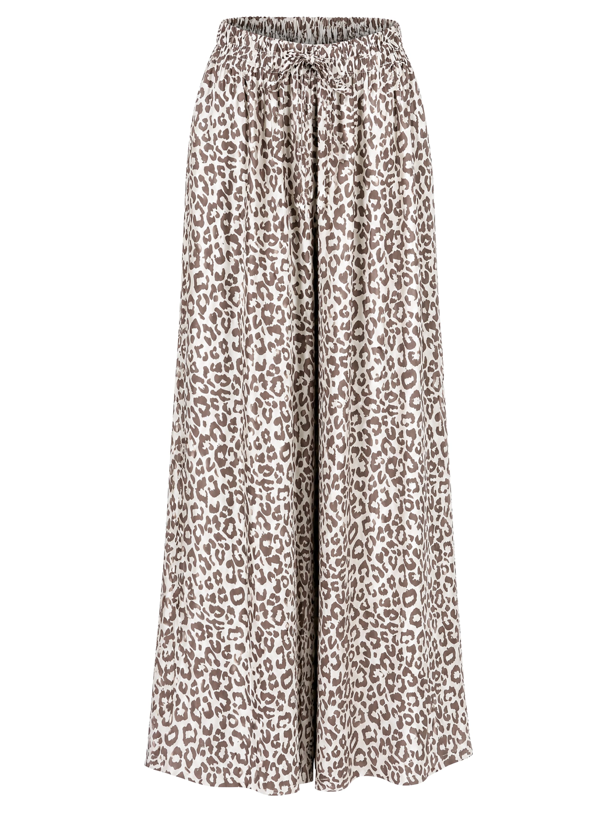 Pantalon 'Penelope' Seasons of April en marron : devant