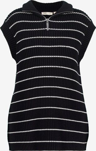 Ulla Popken Pullover  (GOTS) in Schwarz: predná strana