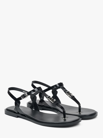 Infradito '010-3' di Estro in nero