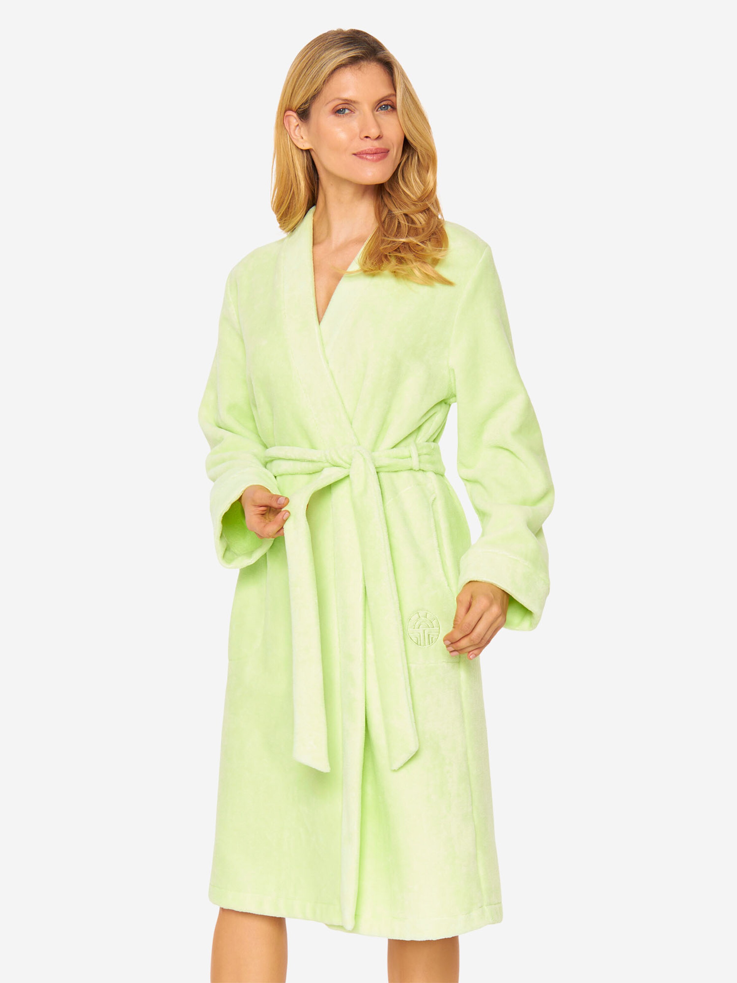 FÉRAUD PARIS Short Bathrobe ' Spa-Mantel ' in Yellow