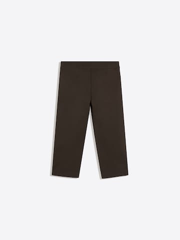 Bershka Слим фит Панталон в кафяво