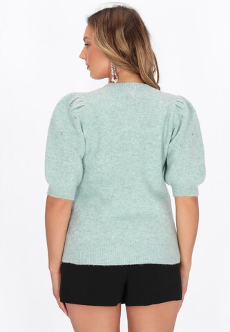 Pull-over faina en vert