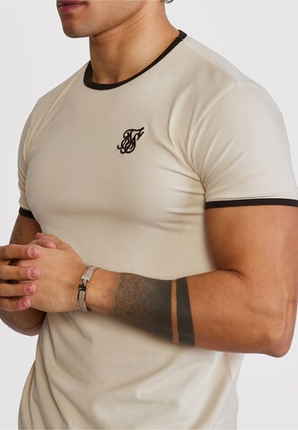 SikSilk Tričko 'Ringer' – béžová