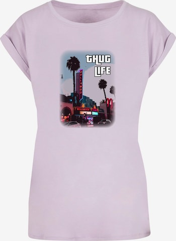 T-shirt 'Grand Thug Life' Merchcode en violet : devant