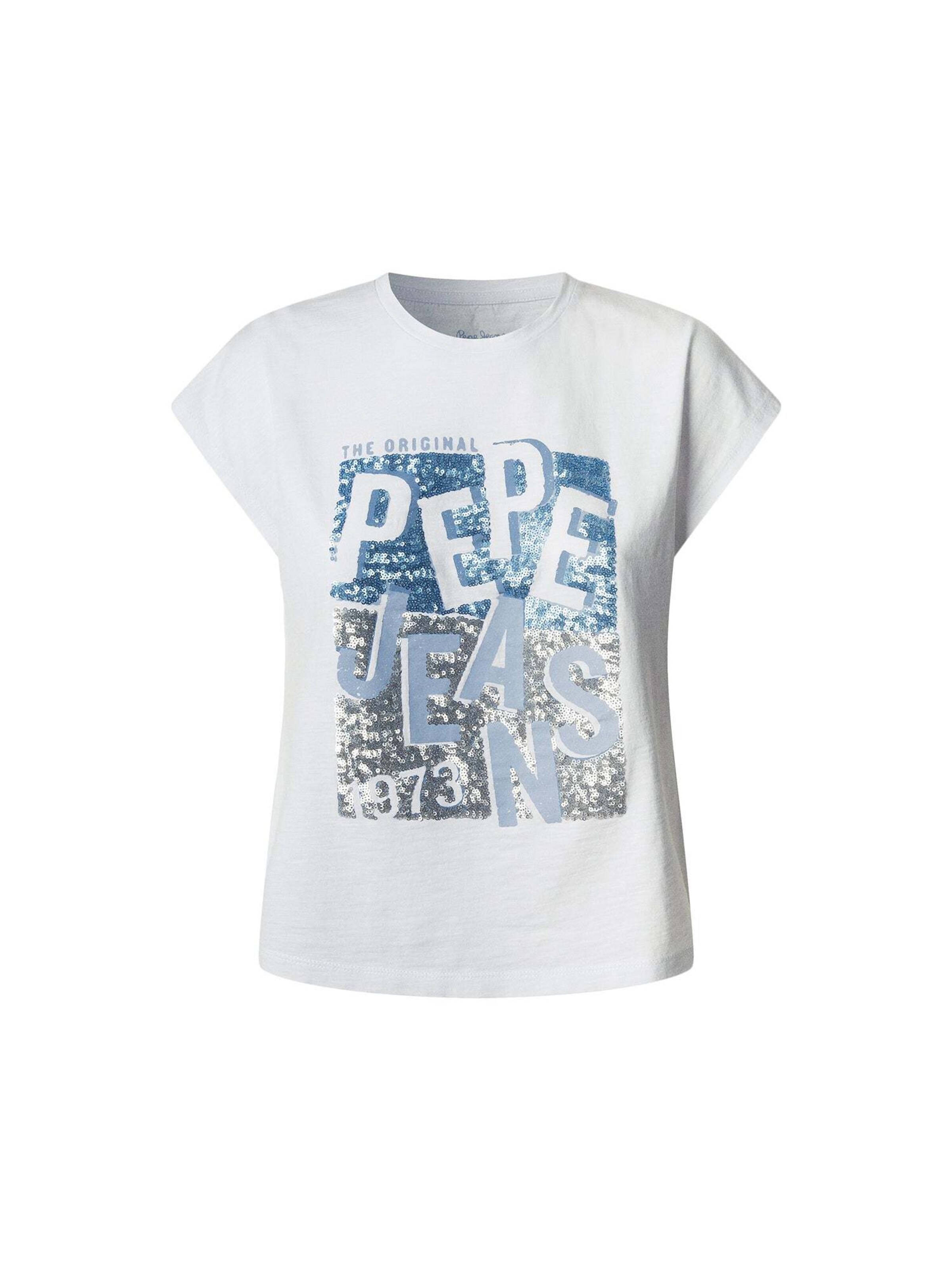 T-shirt 'Viti' Pepe Jeans en blanc : devant