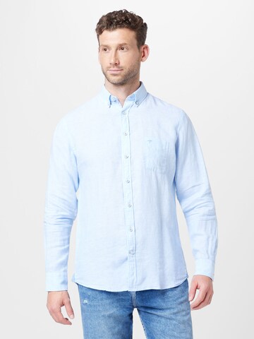 FYNCH-HATTON Regular fit Overhemd in Blauw: voorkant