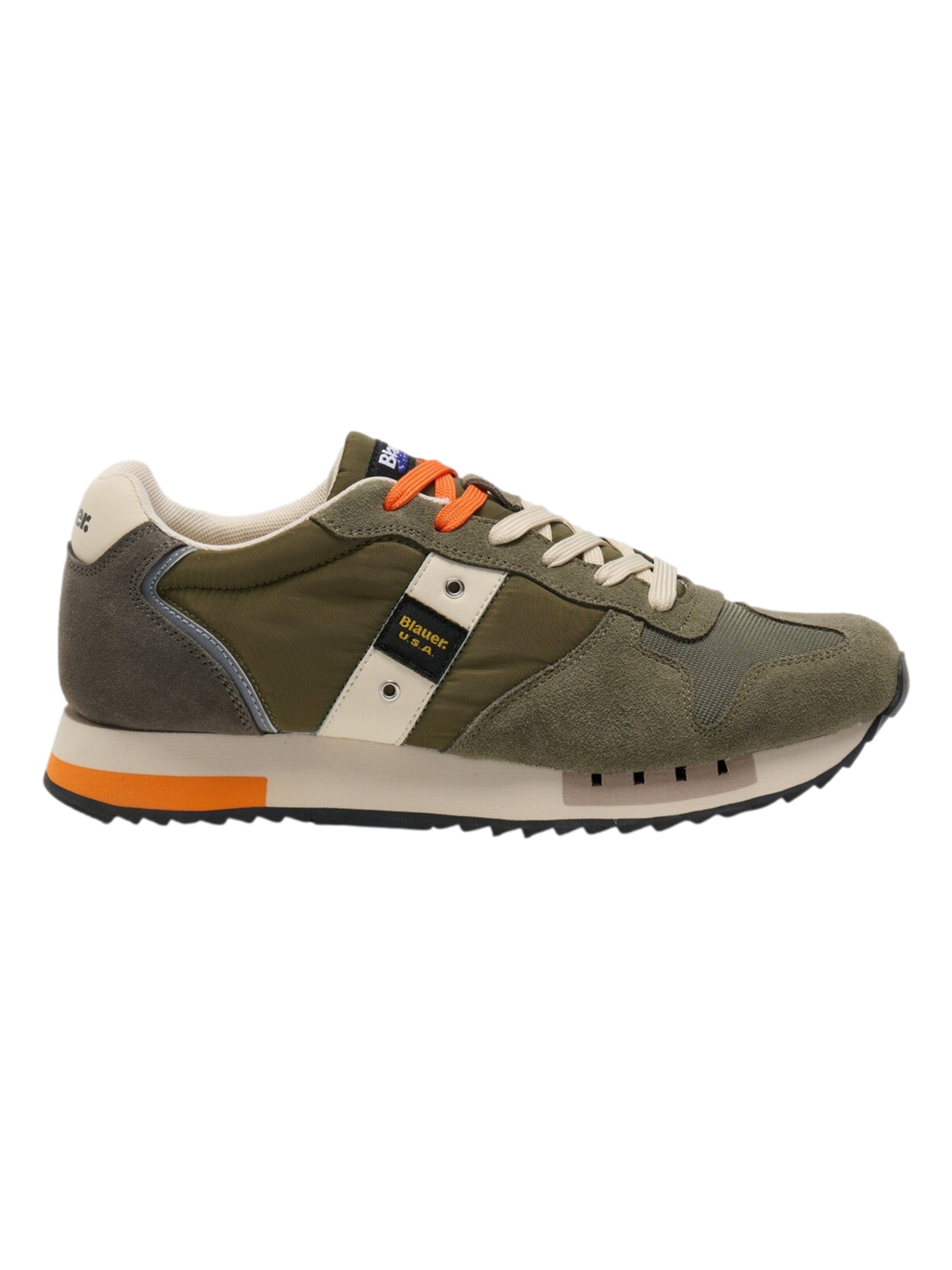 Sneaker bassa 'QUEENS' di Blauer.USA in verde: frontale