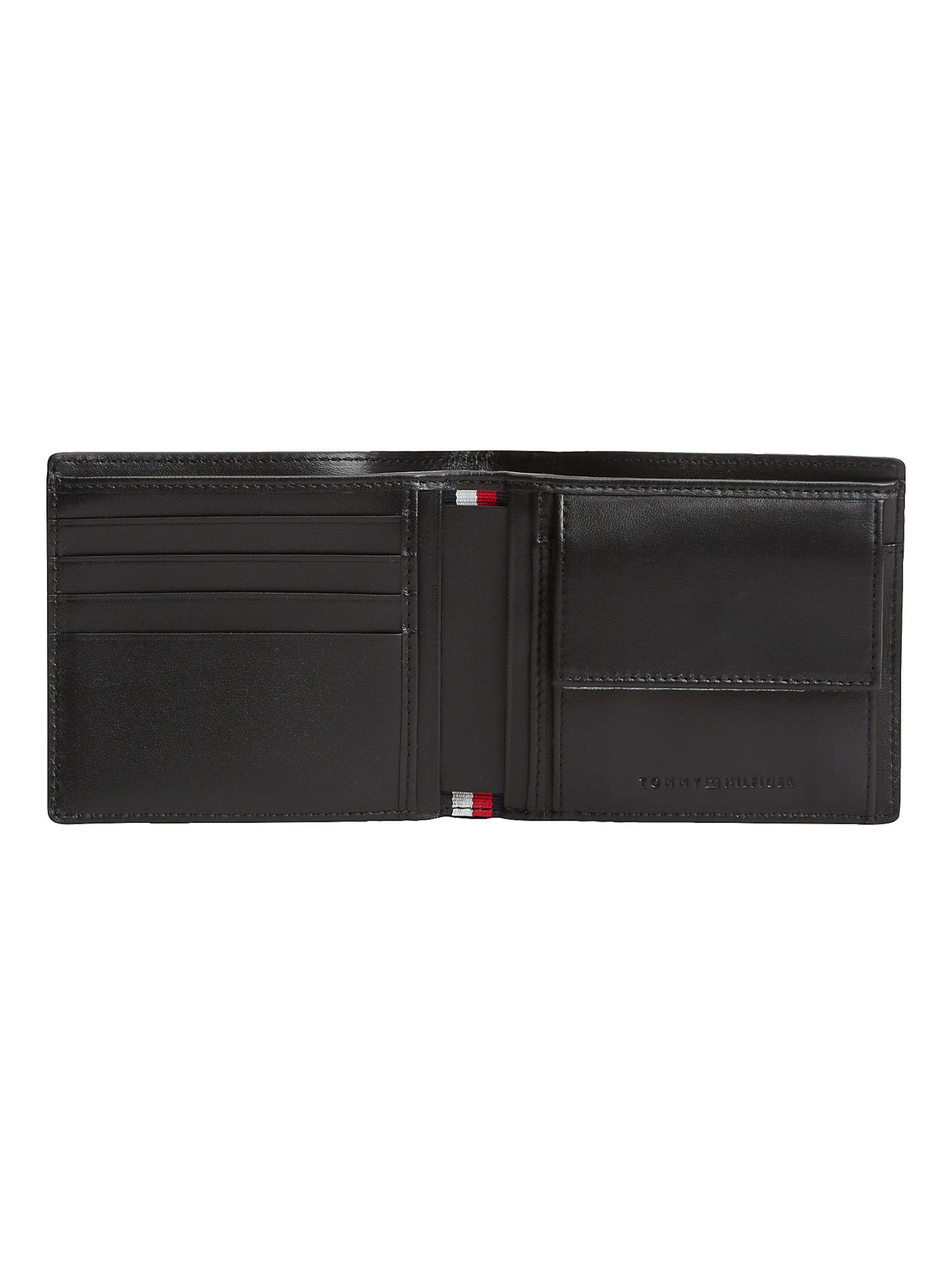 TOMMY HILFIGER Portemonnee in Zwart