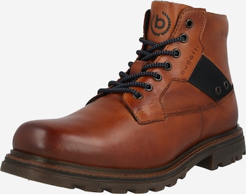 bugatti Lace-Up Boots 'Vivo' in Brown: front
