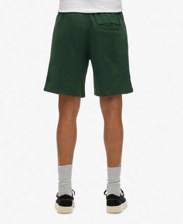 Superdry Regular Trousers 'Essential' in Green