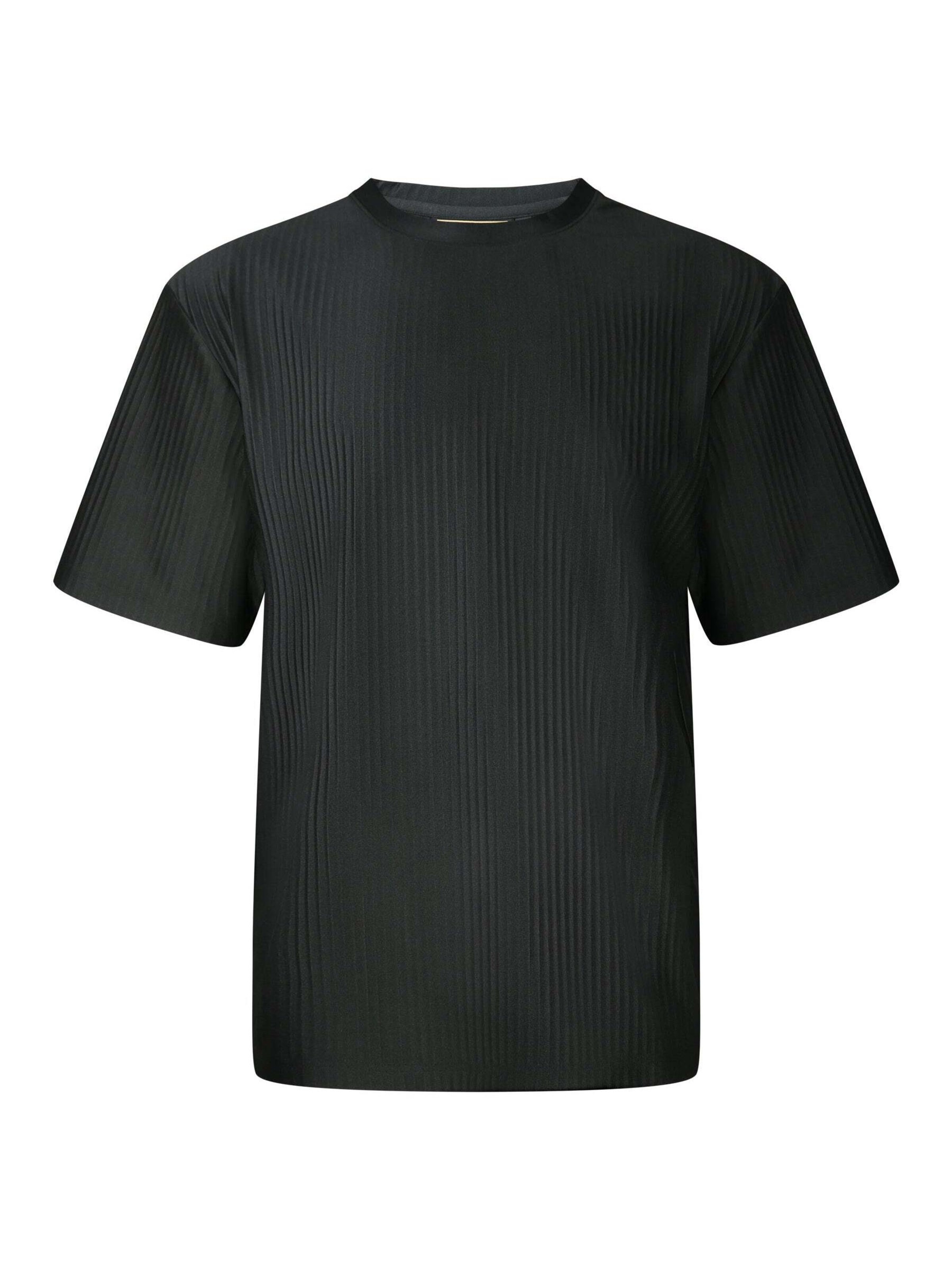 Maglietta 'Plisse' di SikSilk in nero