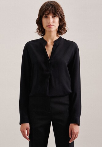 SEIDENSTICKER Blouse 'The Connecting Neutrals' in Zwart: voorkant