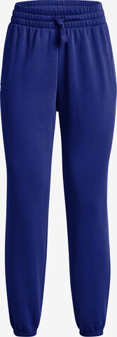 UNDER ARMOUR Regular Workout Pants 'Rival' in Blue: front