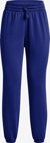 UNDER ARMOUR Workout Pants 'Rival' in Blue: front