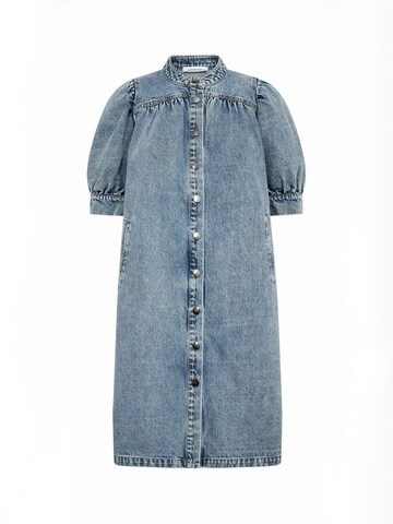 co'couture Jurk ' DeniceCC ' in Blauw: voorkant