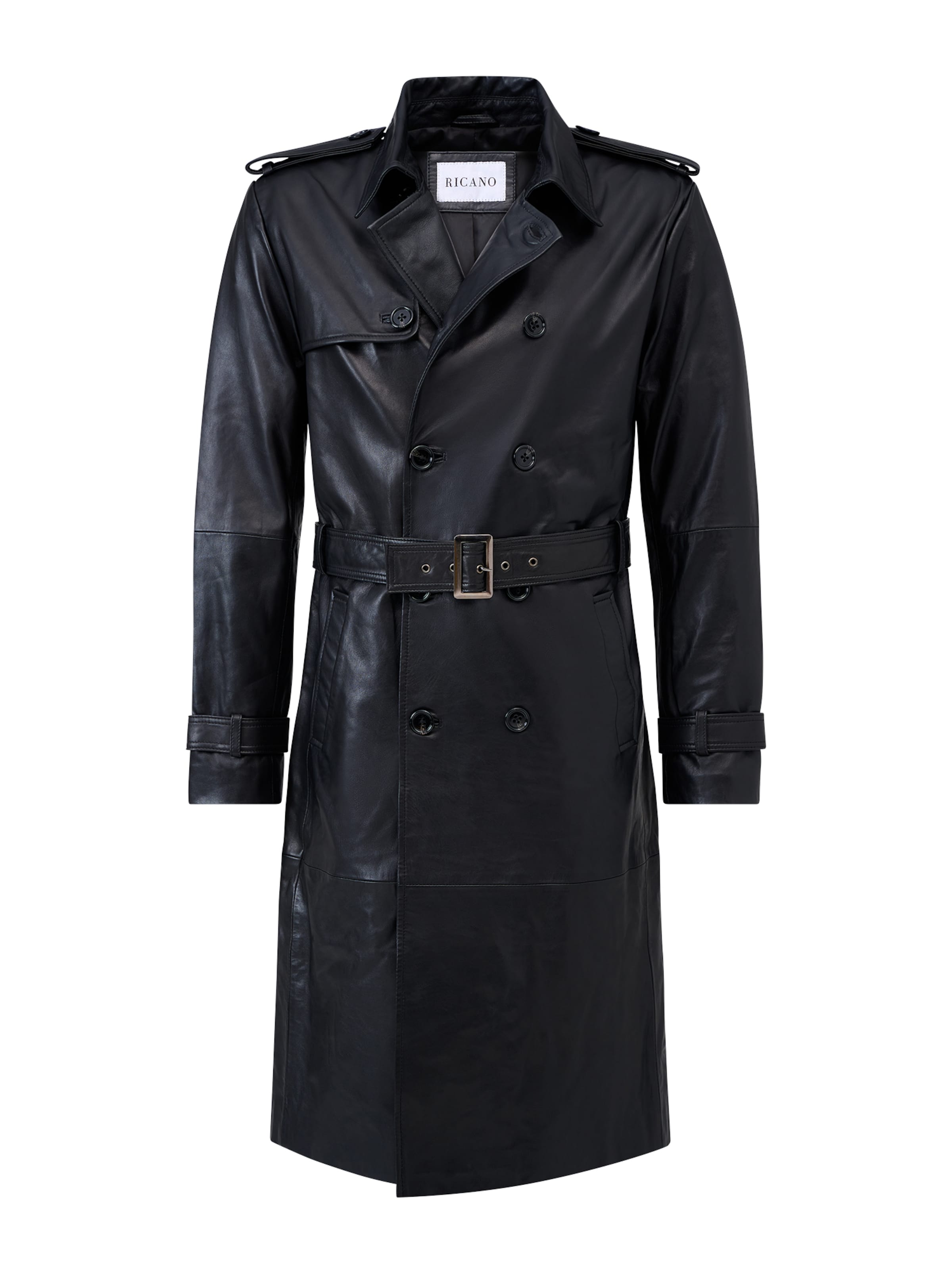 RICANO - Abrigo de entretiempo 'Domenico' en negro: frente