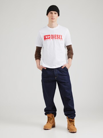 DIESEL Футболка 'T-ADJUST-Q7' в Белый