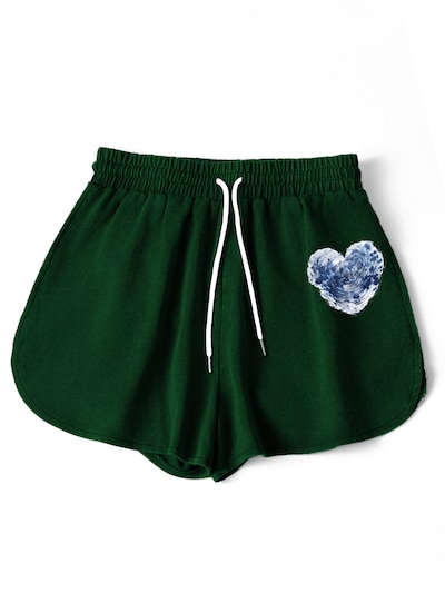 GORHEY Shorts de bain en S en vert, Vue avec produit