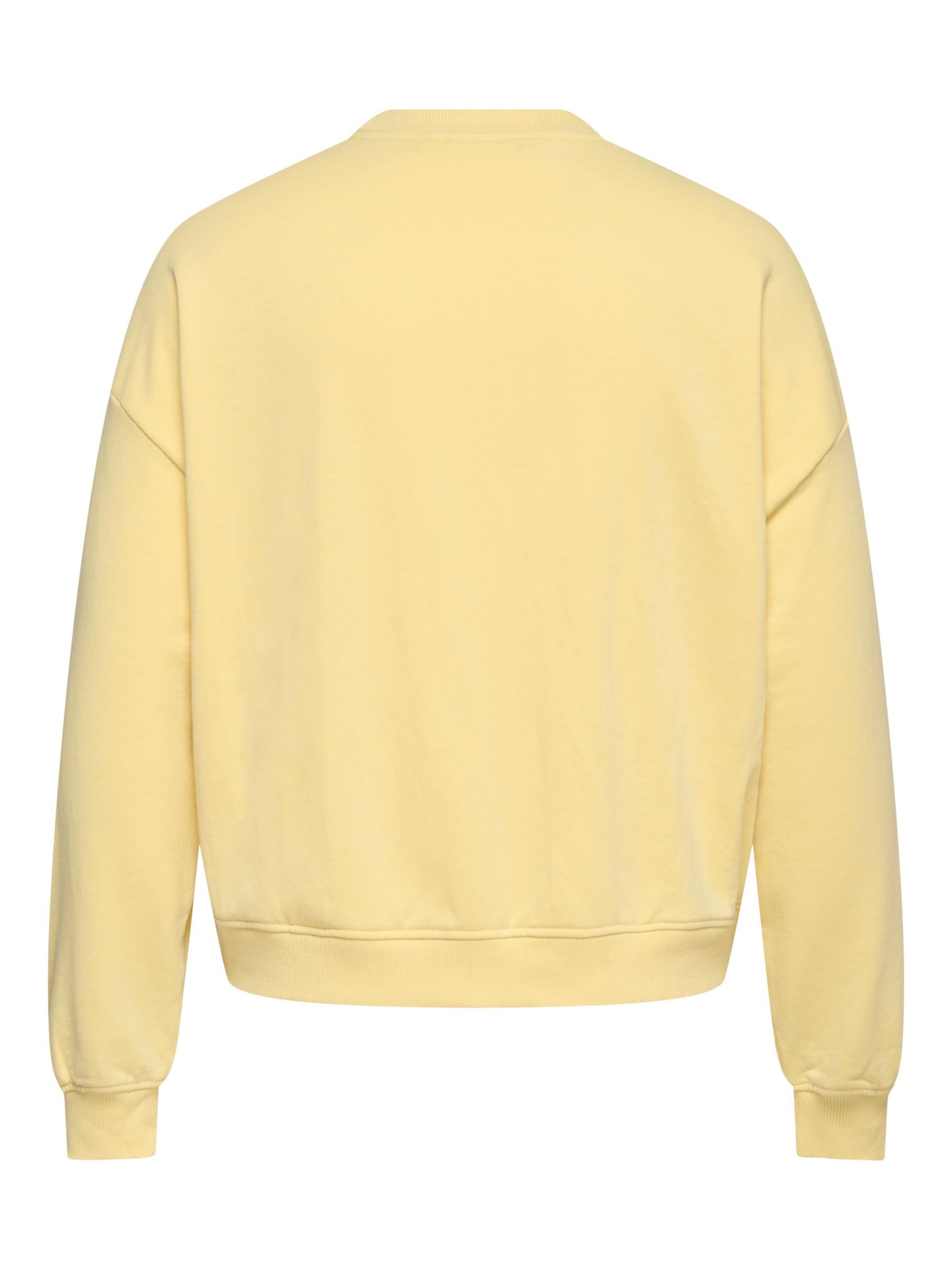 ONLY Carmakoma Sweatshirt 'CARSandy' in Geel