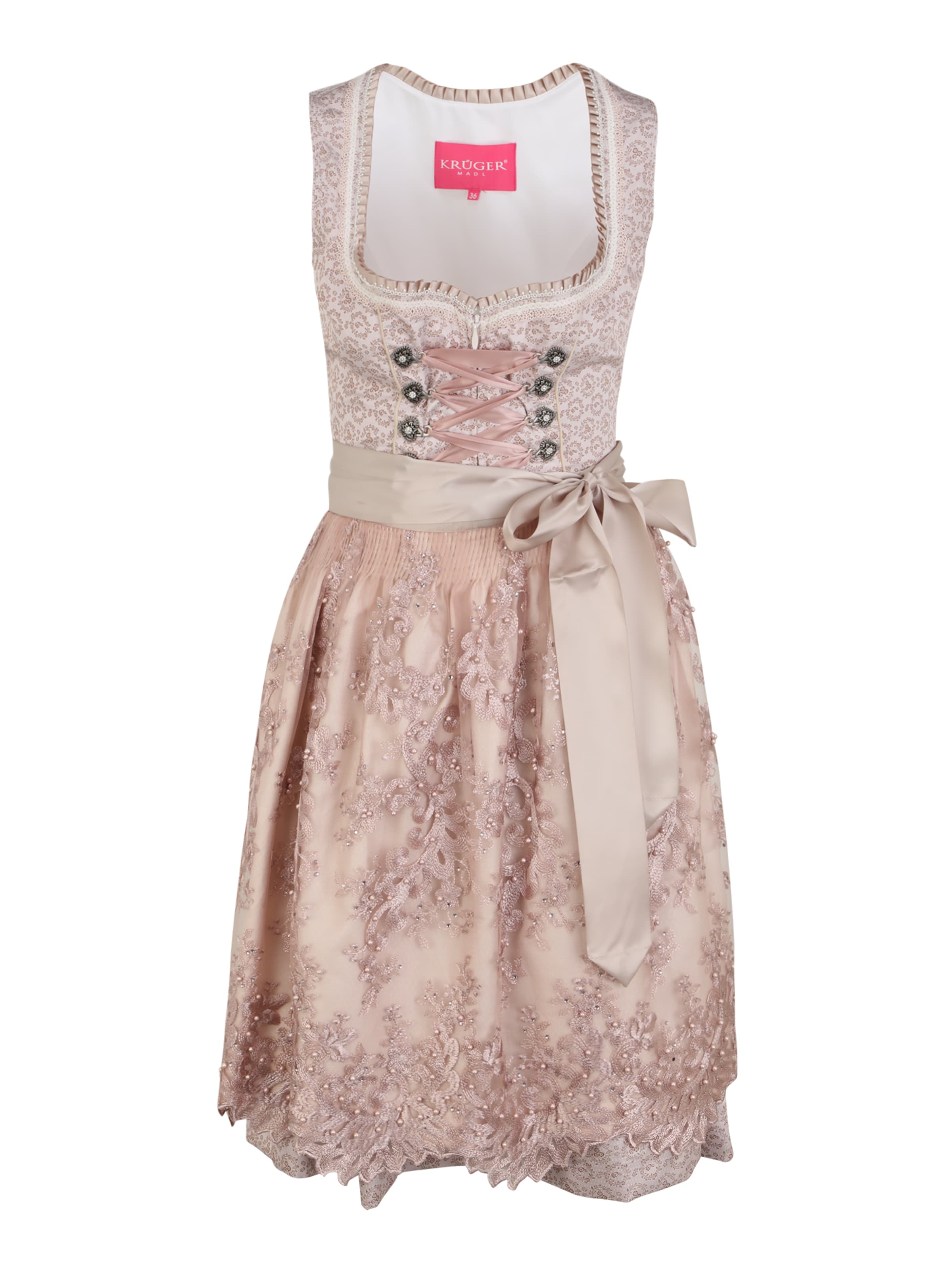 Krüger - Vestido tiroleses en rosa: frente