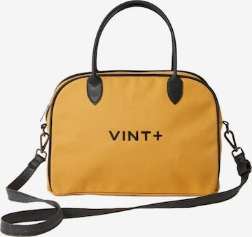VINT+ Handbag 'Bowling Bag' in Yellow: front