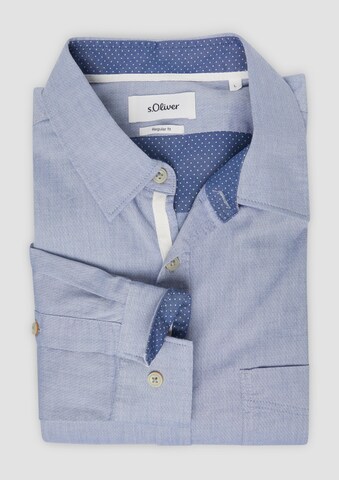 s.Oliver Regular fit Overhemd in Blauw