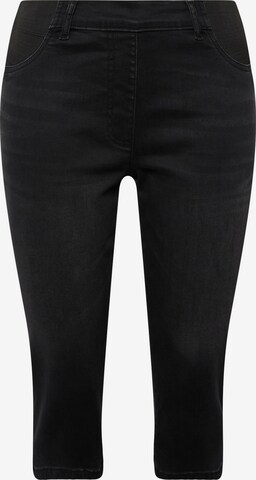 Ulla Popken Skinny Jeans in Black: front