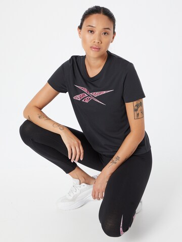 T-shirt fonctionnel Reebok en noir